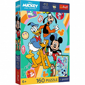 Trefl Puzzle Premium Plus Kids - Mickey Mouse 41x27,5cm 160 dílků v krabici 29x19x4cm