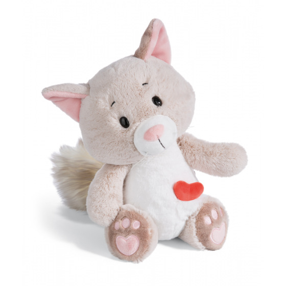 NICI Plüsch Love Katze flauschig 25cm, sitzend, GRÜN
