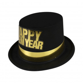 Rappa Klobouk černý Happy New Year