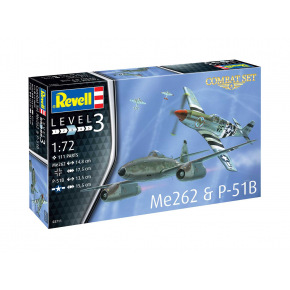Revell Plastic Modelkit letadla 03711 - Me262 & P-51B (1:72)