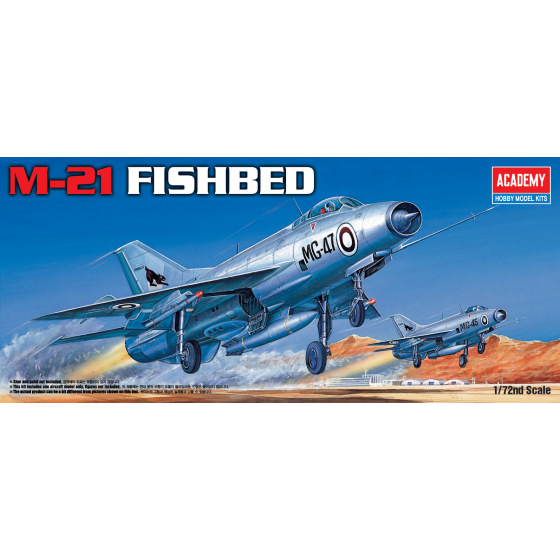 Academy Model Kit letadlo 12442 - M-21 FISHBED (1:72)