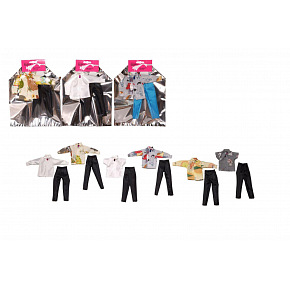 Oblečky na panáčka mix druhů na kartě 