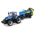 Bburago - FARMLAND, New Holland T7.315 HD s kultivátorem, 10 cm