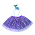 Rappa Kinderkostüm Tutu-Rock mit Stirnband Meerjungfrau