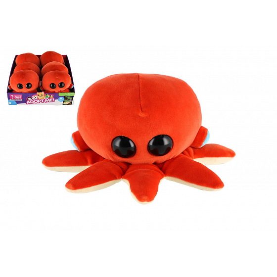 Teddies Chobotnice plyšová 17x17cm plněná kuličkami