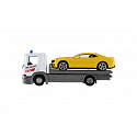 Dromader Dromedár Auto odťahovka Welly Scania P320 + auto kov/plast 15 cm mix druhov v krabičke 18,5 × 10 × 6 cm