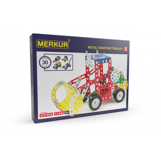 MERKUR - Stavebnice MERKUR - Zestawy konstrukcyjne Zestaw Merkur 3, 307 części, 30 modeli