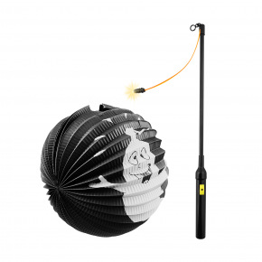 Rappa Lampión Halloween duch 25 cm se svítící hůlkou 40 cm