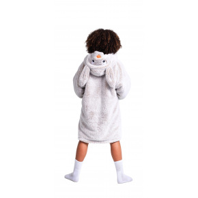 Rappa Cozy Noxxiez CH321 Králik - hrejivá televízna mikinová deka s kapucňou pre deti 7 - 12 rokov