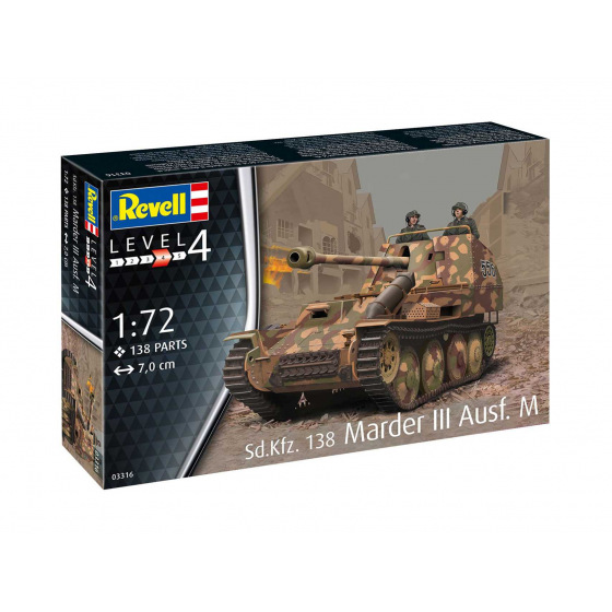 Revell Plastic ModelKit military 03316 - Sd. Kfz. 138 Marder III Ausf. M (1:72)