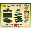 Zvezda Wargames (WWII) tank 6141 - Soviet Heavy Tank KV-1 (1:100)
