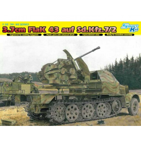Dragon Model Kit military 6553 - SD.KFZ.7 w/3.7 cm FLAK 43 AUF SELBSTFAHRLAFETTE (SMART KIT) (1:35)