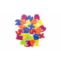 Teddies Magnetické číslice 4cm cca 27ks plast na kartě 14,5x22cm