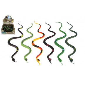 Teddies Wąż plastik 23cm mix gatunków