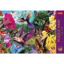 Trefl Puzzle Premium Plus - Teestunde: Kolibrigarten 1000 Teile 68,3x48cm in Schachtel 40x27x6cm