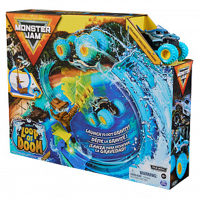 SpinMaster MONSTER JAM - Hrací set MEGALODON LOOP OF DOOM, 1:64