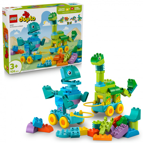 LEGO Duplo 10451 3 in 1: Dinosaurier auf Rädern
