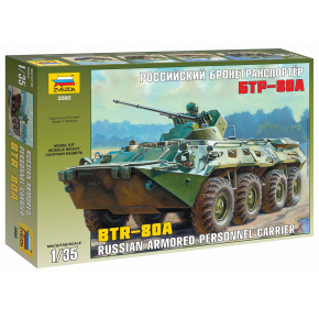 Zvezda Model Kit military 3560 - BTR-80A Russian Personnel Carrier (1:35)
