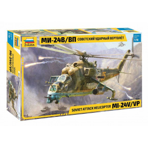 Zvezda Model Kit vrtulník 4823 - MIL-Mi 24 V/VP (1:48)