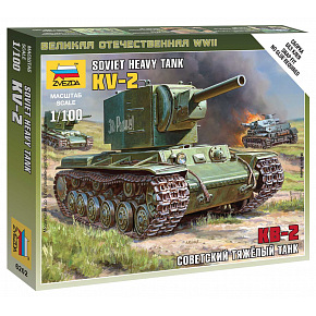 Zvezda Wargames (WWII) tank 6202 - Sovietsky tank KV-2 (1:100) Zvezda Wargames (WWII) tank 6202 - Sovietsky tank KV-2 (1:100)