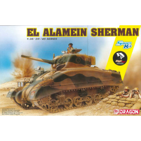 Dragon Model Kit tank 6617 - El Alamein Sherman (z magicznymi gąsienicami) (SMART KIT) (1:35)