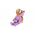 Teddies Puppe Ankiki im Overall mit Handtasche 14cm im Blister