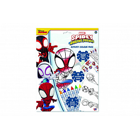 Pracovní listy A4 Spidey s barvami v papírové obálce