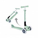 GLOBBER Kolobežka JUNIOR FOLDABLE LIGHTS ECOLOGIC, pistáciová