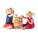 Woody Stavebnice v kyblíku přírodní/barevná Emma, 200ks - Jedeme v tom spolu