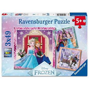 Ravensburger Disney: Ledové království 3x49 dílků