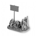 Zvezda Wargames (WWII) figurky 6209 - Ger. 80mm Mortar with Crew (Winter Unif.) (1:72)