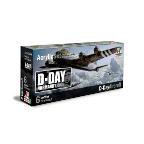 Italeri Sada akrylových barev 445AP - D-DAY AIRCRAFT 6 ks