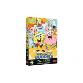 Trefl Puzzle Premium Plus: SpongeBob 1000 dílků 48x68,3cm v krabici 27x40x6cm