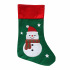 Rappa Weihnachtsstrumpf grün mit Schneemann