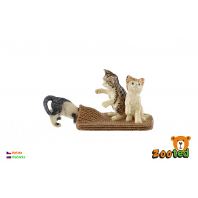 ZOOted Mačka domáca 3ks zooted plast 7cm v sáčku