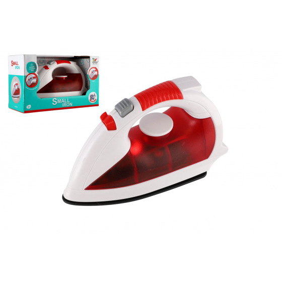 Teddies Bügeleisen aus Kunststoff 17cm mit Sound und Licht in Schachtel 21x13x9cm