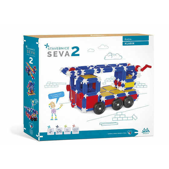 SEVA Stavebnice SEVA 2 KLASIK 376 dílků