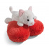 NICI Plüsch Love Kätzchen niedlich liegend, Herz, 13cm, GRÜN