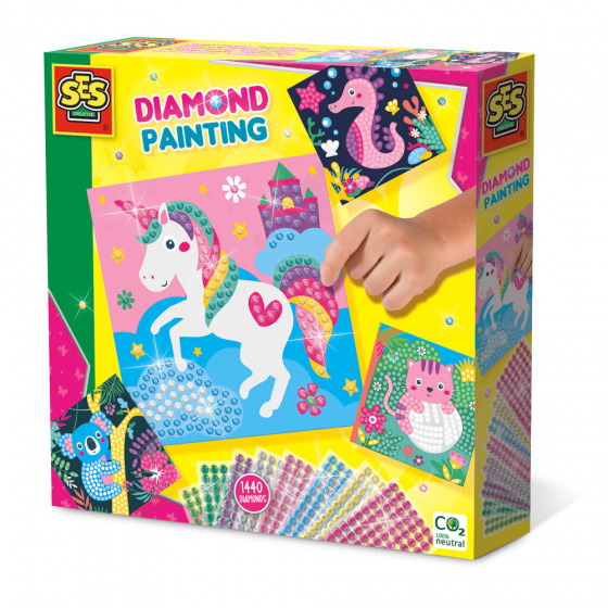 SES Zdobení třpytivými kamínky - veselá zvířátka