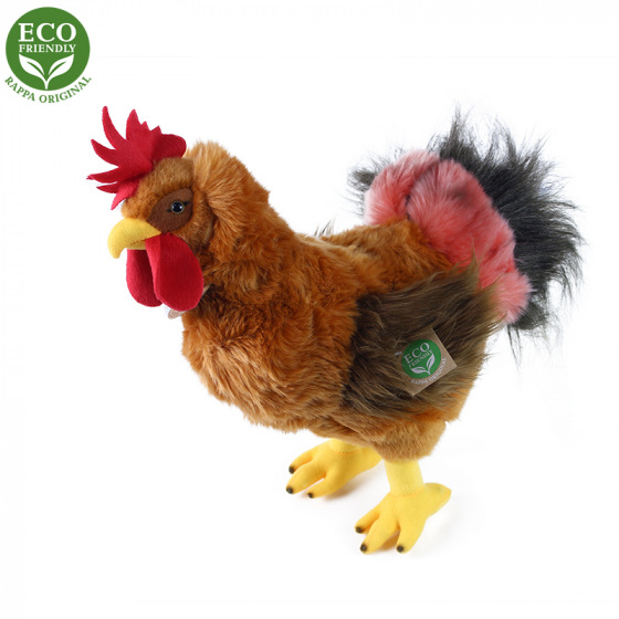 Rappa Plüschhahn stehend 33 cm ECO-FRIENDLY