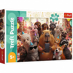 Trefl Puzzle Roztomilá selfie 41x27,5cm 160 dílků v krabici 29x19x4cm