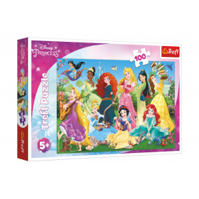 Trefl Puzzle Půvabné princezny/Disney 100 dílků 41x27,5cm v krabici 29x19x4cm