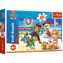 Trefl Puzzle Vo svete šteniat Tlapková patrola/Paw patrol 33x22cm 60 dielikov v krabici 21x14x4cm