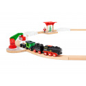Brio Weihnachtszug-Set mit batteriebetriebener Dampflokomotive