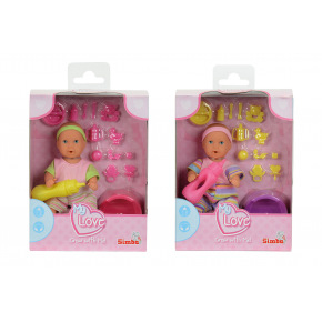 Simba New Born Baby Simba Bábika Mini New Born Baby pije a ciká 12cm, príslušenstvo