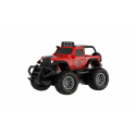 Auto RC Off-Road terénní plast 14cm na baterie 27MHz 2 barvy v krabičce 16x12x10cm