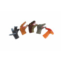 Teddies Maňuška prstová dinosaury 5ks guma 6cm na karte 16,5x20cm
