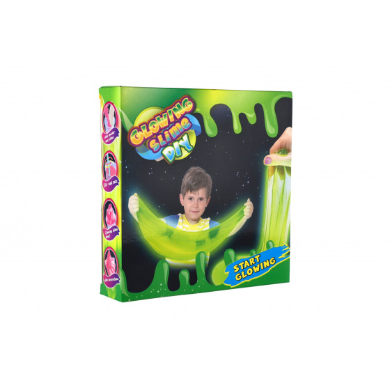 Teddies Kreatívna súprava výroba slizu svietiaca v tme v krabici 20x20x4,5cm