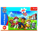 Trefl Puzzle Paw Patrol/Die Paw Patrol im Gras 33x22cm 60 Teile in Schachtel 21x14x4cm