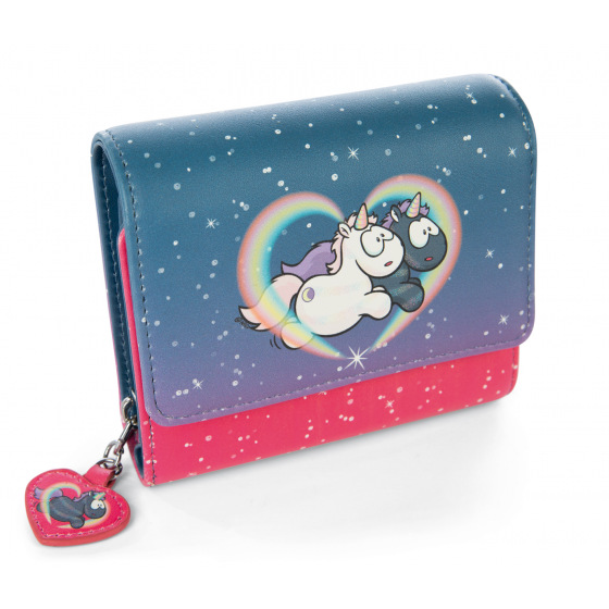 NICI peněženka Jednorožec Star Bringer &amp; Moon Keeper 12x10cm GREEN